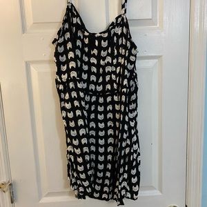 Cat print dress